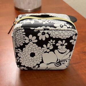 Trina Turk Monochrome Floral Cosmetic Bag